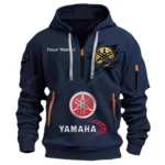 Hoodie Half Zipper Exclusive Logo Gift For Dual-Sport Bike Enthusiasts CAR113 - Navy