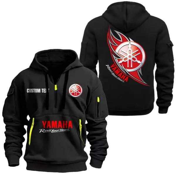 Trucking Workhorse Hoodie Half Zipper, All Over Print Hoodie Gift For Trucking Workhorse Enthusiasts CAR170 - Black