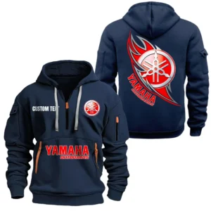 Hoodie Half Zipper Exclusive Logo Gift For Touring Motorcycle Enthusiasts CAR170 - Navy