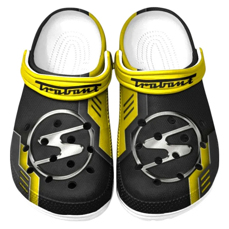 Yellow Custom Iconic Retro Vehicle All Over Print Clog, Car Culture Inspired Footwear Gift for Men and Women CAR185
