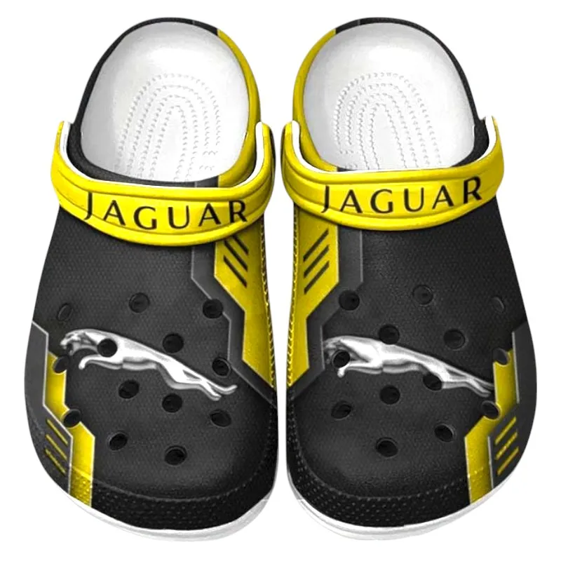Yellow Custom Performance Car All Over Print Clog, Car Culture Inspired Footwear Gift for Men and Women CAR185