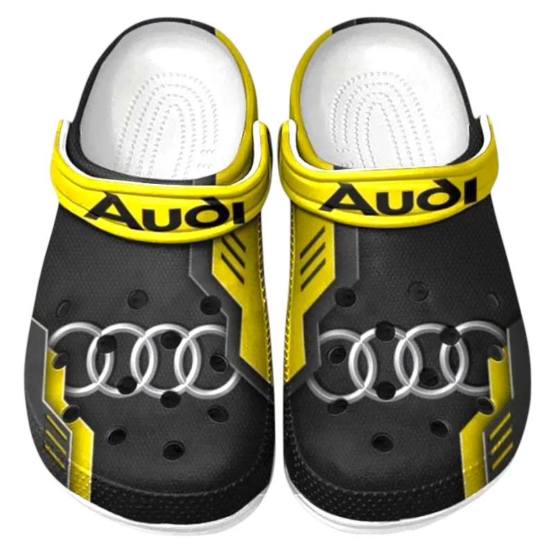 Yellow Custom Performance Cruiser All Over Print Clog, Car Culture Inspired Footwear Gift for Men and Women CAR185