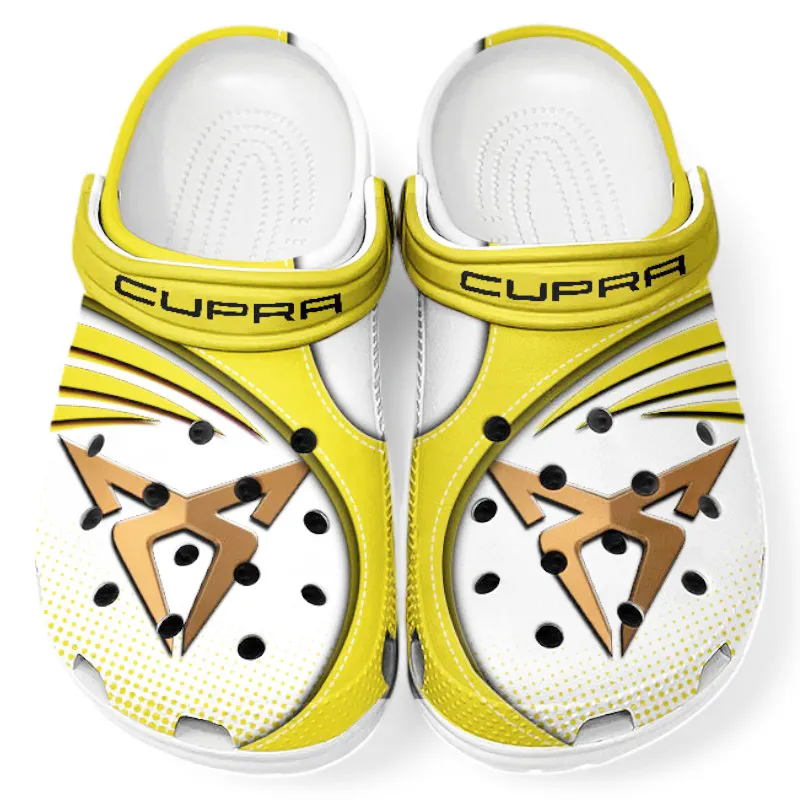 Yellow Edition Hot Hatch Inspired All Over Print Clog, Perfect Gift Footwear for Automotive Enthusiasts CAR181