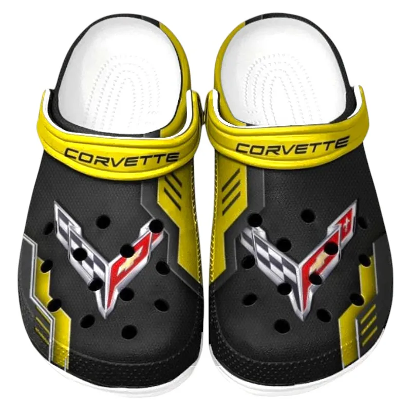 Yellow Edition Off-Road SUV Inspired All Over Print Clog, Perfect Gift Footwear for Automotive Enthusiasts CAR185