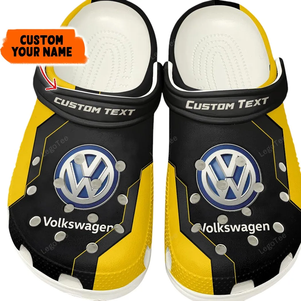 Yellow Edition Small SUV Inspired All Over Print Clog, Perfect Gift Footwear for Automotive Enthusiasts CAR140