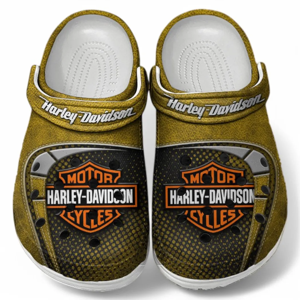 Yellow Edition Touring Motorbike Inspired All Over Print Clog, Perfect Gift Footwear for Automotive Enthusiasts CAR183