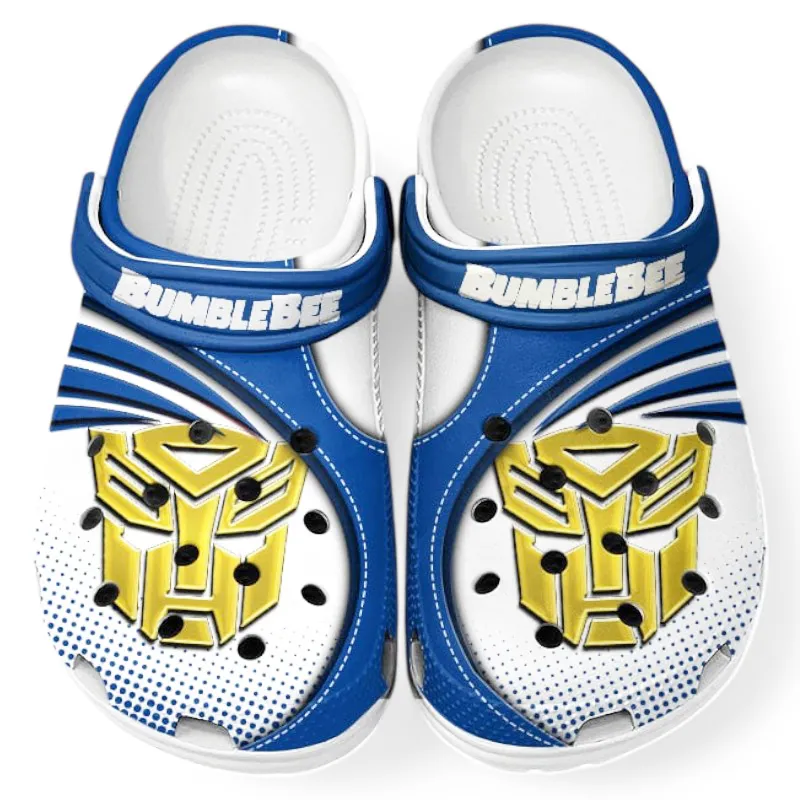 Yellow Sports Car Lover’s All Over Print Clog, Slip-On Shoes for Daily Comfort and Garage Style CAR181 - Blue