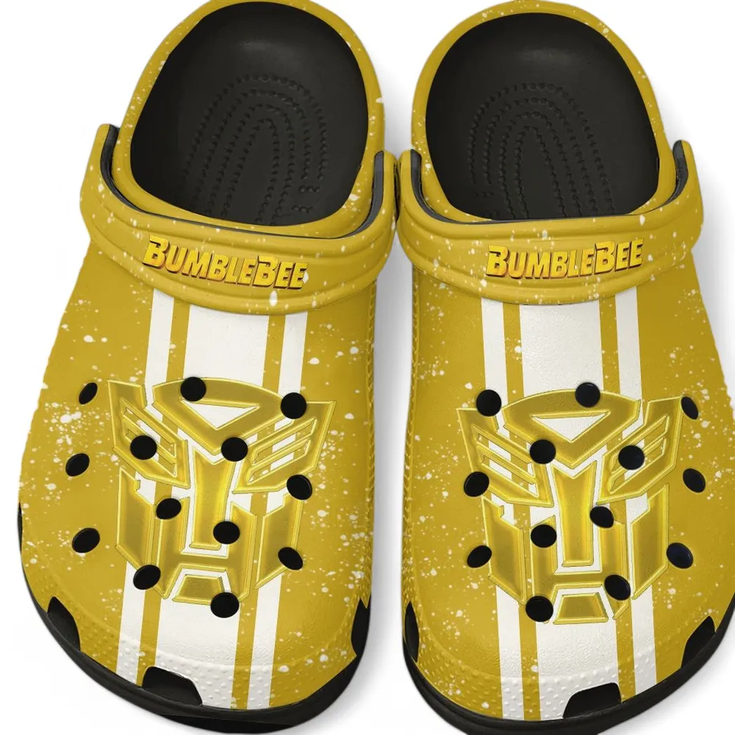 Yellow Sports Car Lover’s All Over Print Clog, Slip-On Shoes for Daily Comfort and Garage Style CAR620 - Black