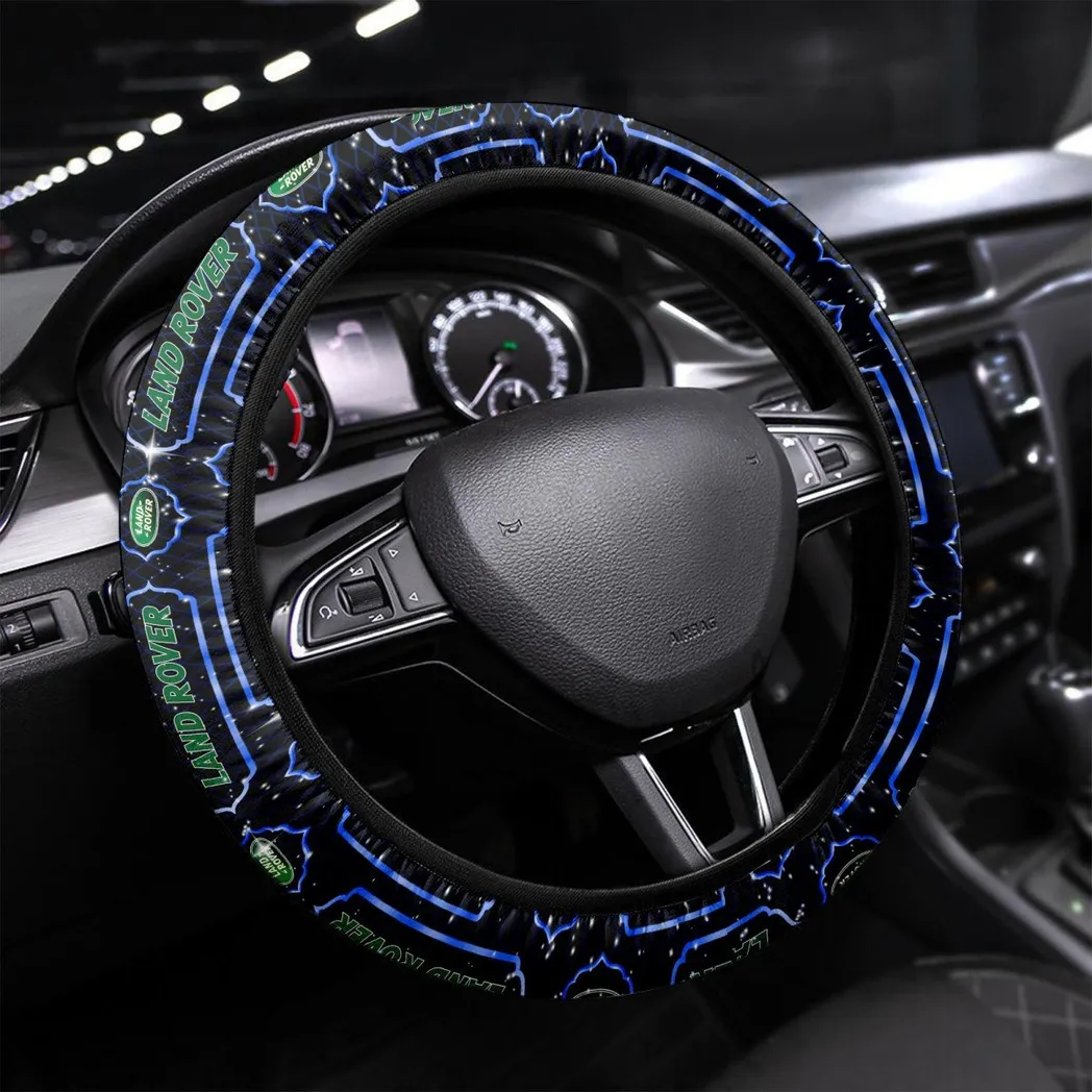 4x4 SUV Maker Steering Wheel Cover 3D Print, Driver's Essential Steering Cover CAR550 - Blue
