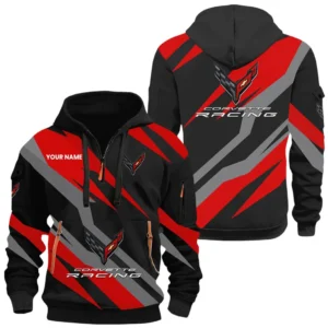 Sports Icon Hoodie Half Zip 3D Print, Adventure-Ready Comfortable Hoodie CAR514100925003