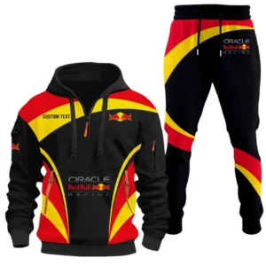 Racing Car Hoodie Half Zip x Sweatpants Set, Everyday Gearhead Hoodie Combo CAR514100925007