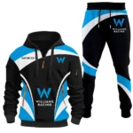 Racing Car Hoodie Half Zip x Sweatpants Set, All-Season Car Enthusiast Tracksuit CAR514100925008