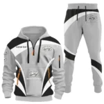 Sedan Hoodie Half Zip x Sweatpants Set, 3D Printed Driver's Outfit CAR514100925015
