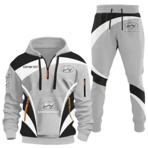 Sedan Hoodie Half Zip x Sweatpants Set, 3D Printed Driver's Outfit CAR514100925015