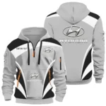 Sedan Hoodie Half Zip 3D Print, Rugged & Sporty Hoodie CAR514100925015