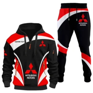 Off-Road SUV Hoodie Half Zip x Sweatpants Set, Engineered Driver's Hoodie Outfit CAR514100925019