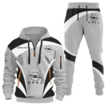 Mid-Size Auto Hoodie Half Zip x Sweatpants Set, High-Performance Driver Tracksuit CAR514100925026