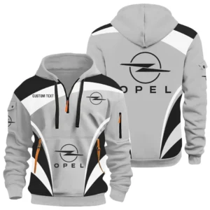 Mid-Size Auto Hoodie Half Zip 3D Print, Rugged Casual Hoodie CAR514100925026