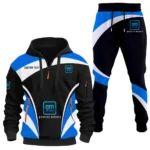 Motor Vehicle Maker Hoodie Half Zip x Sweatpants Set, 3D Printed Driver's Outfit CAR514100925030