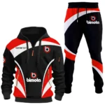 Road Racing Bike Hoodie Half Zip x Sweatpants Set, Street-Ready Automotive Tracksuit CAR514100925033