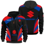 Superbike Hoodie Half Zip 3D Print, Sporty & Casual Everyday Wear Hoodie CAR514100925034