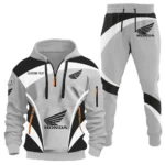 Cruiser Hoodie Half Zip x Sweatpants Set, Automotive Streetwear Hoodie Set CAR514100925038