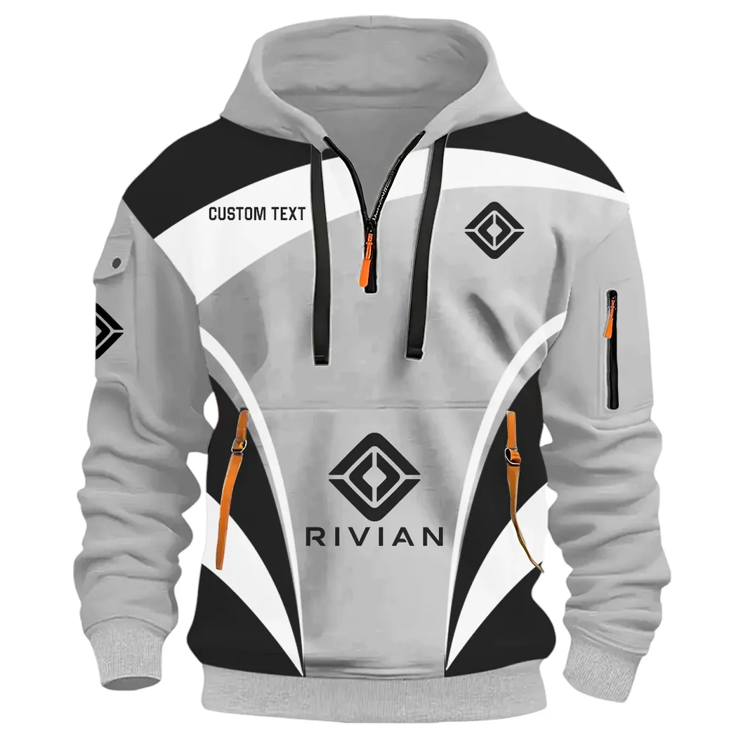 Racing Car Hoodie Half Zip 3D Print, Street-Ready Casual Hoodie CAR514100925041 - Image 2