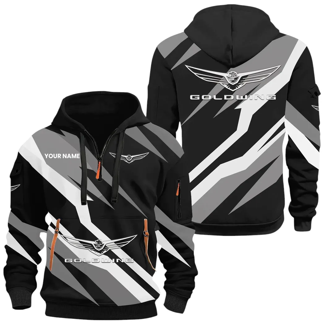 Touring Motorcycle Hoodie Half Zip x Sweatpants Set, Everyday Gearhead Hoodie Combo CAR514100925043 - Image 2