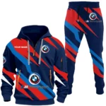 Racing Coupe Hoodie Half Zip x Sweatpants Set, Garage Life 3D Hoodie Set CAR514100925047