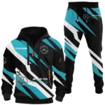 Lifestyle Ride Hoodie Half Zip x Sweatpants Set, 3D Printed Driver's Outfit CAR514100925048