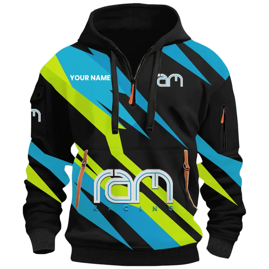 Tough Truck Brand Hoodie Half Zip 3D Print, Everyday Comfortable Hoodie CAR514100925054 - Image 2