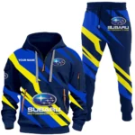 All-Wheel Drive Car Hoodie Half Zip x Sweatpants Set, Classic Gearhead Hoodie Set CAR514100925055