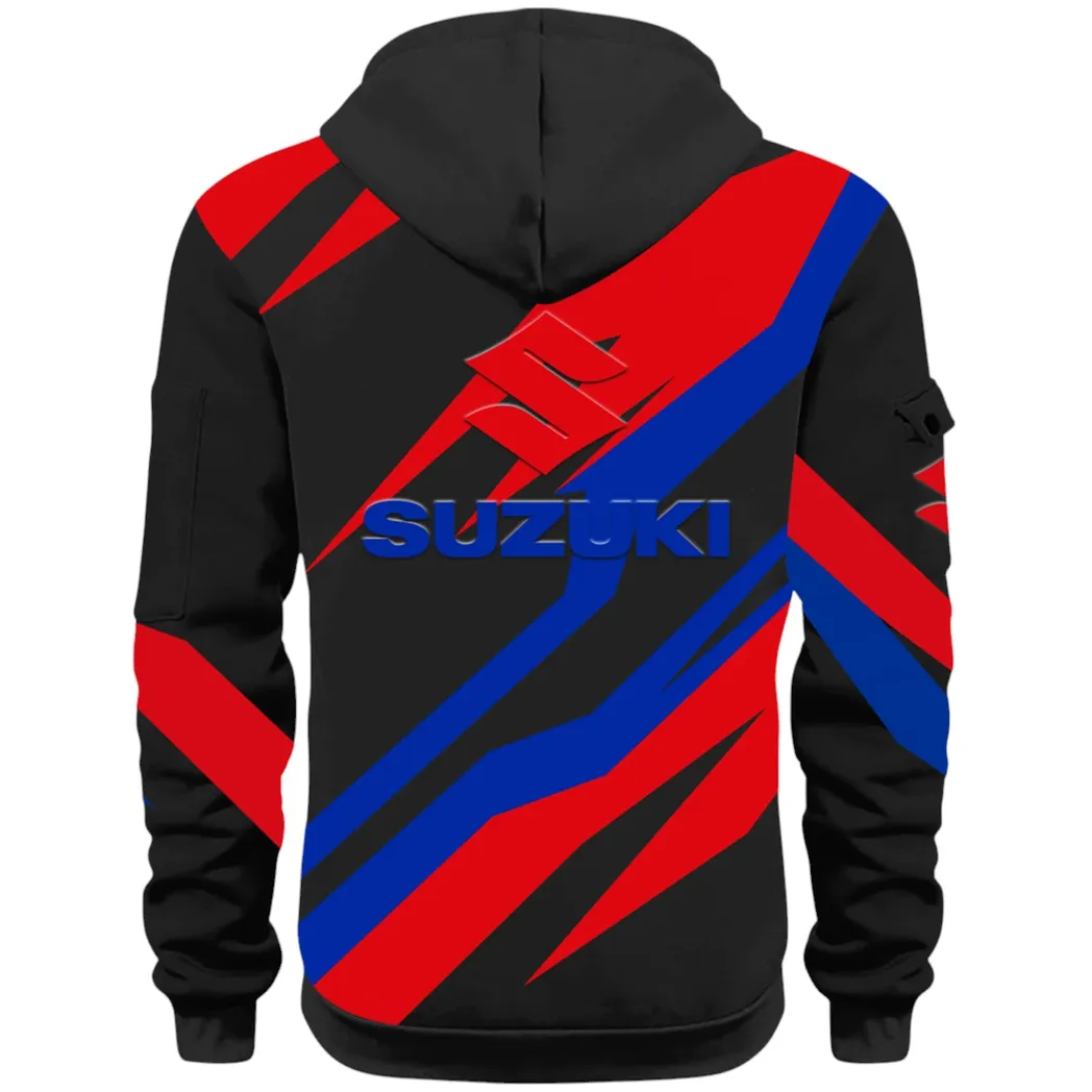 Superbike Hoodie Half Zip 3D Print, Adventure & Urban Fit Hoodie CAR514100925061 - Image 3