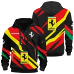 Track-Ready Sports Car Hoodie Half Zip 3D Print, Rugged Sporty Streetwear Hoodie CAR514100925062