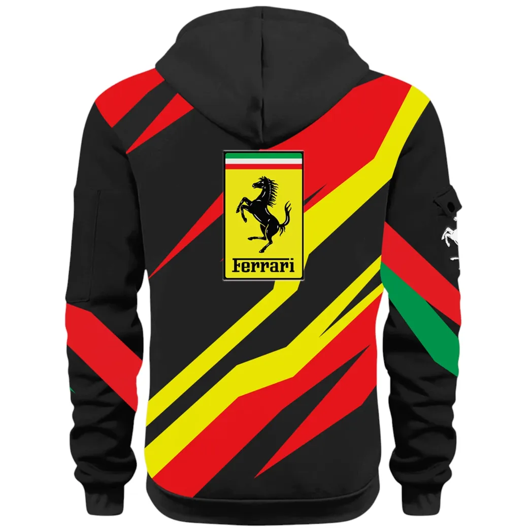 Track-Ready Sports Car Hoodie Half Zip 3D Print, Rugged Sporty Streetwear Hoodie CAR514100925062 - Image 3