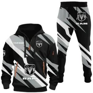 Tough Truck Brand Hoodie Half Zip x Sweatpants Set, Road-Ready Hoodie and Jogger Set CAR514100925067