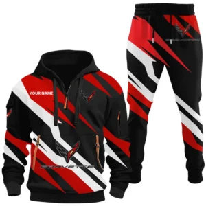 American Supercar Hoodie Half Zip x Sweatpants Set, Ride-Inspired Half-Zip Hoodie Set CAR514100925072