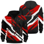 American Supercar Hoodie Half Zip 3D Print, Sporty Urban Look Hoodie CAR514100925072