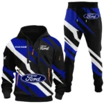 Pickup Legend Hoodie Half Zip x Sweatpants Set, Custom 3D Automotive Tracksuit Set CAR514100925073