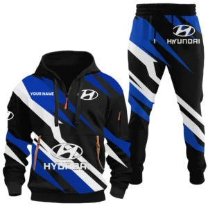 Family Car Hoodie Half Zip x Sweatpants Set, High-Performance Driver Tracksuit CAR514100925075