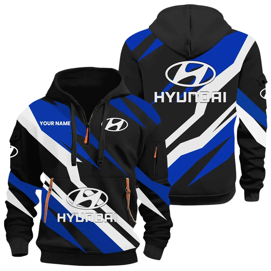 Family Car Hoodie Half Zip x Sweatpants Set, High-Performance Driver Tracksuit CAR514100925075 - Image 2