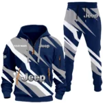 Open-Top SUV Company Hoodie Half Zip x Sweatpants Set, High-Performance Driver Tracksuit CAR514100925077