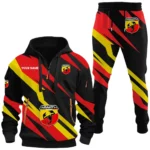 Performance Car Hoodie Half Zip x Sweatpants Set, Sporty Auto-Inspired Tracksuit CAR514100925079