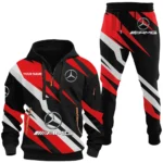 Engine Life Hoodie Half Zip x Sweatpants Set, Automotive Streetwear Hoodie Set CAR514100925080