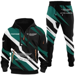 Stylish GT Car Hoodie Half Zip x Sweatpants Set, Custom Car Enthusiast Outfit CAR514100925082