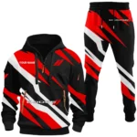 Performance Vehicle Hoodie Half Zip x Sweatpants Set, Custom Ride-Ready Tracksuit CAR514100925083