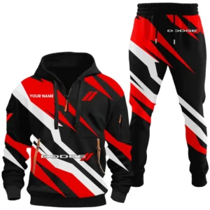 Performance Vehicle Hoodie Half Zip x Sweatpants Set, Custom Ride-Ready Tracksuit CAR514100925083