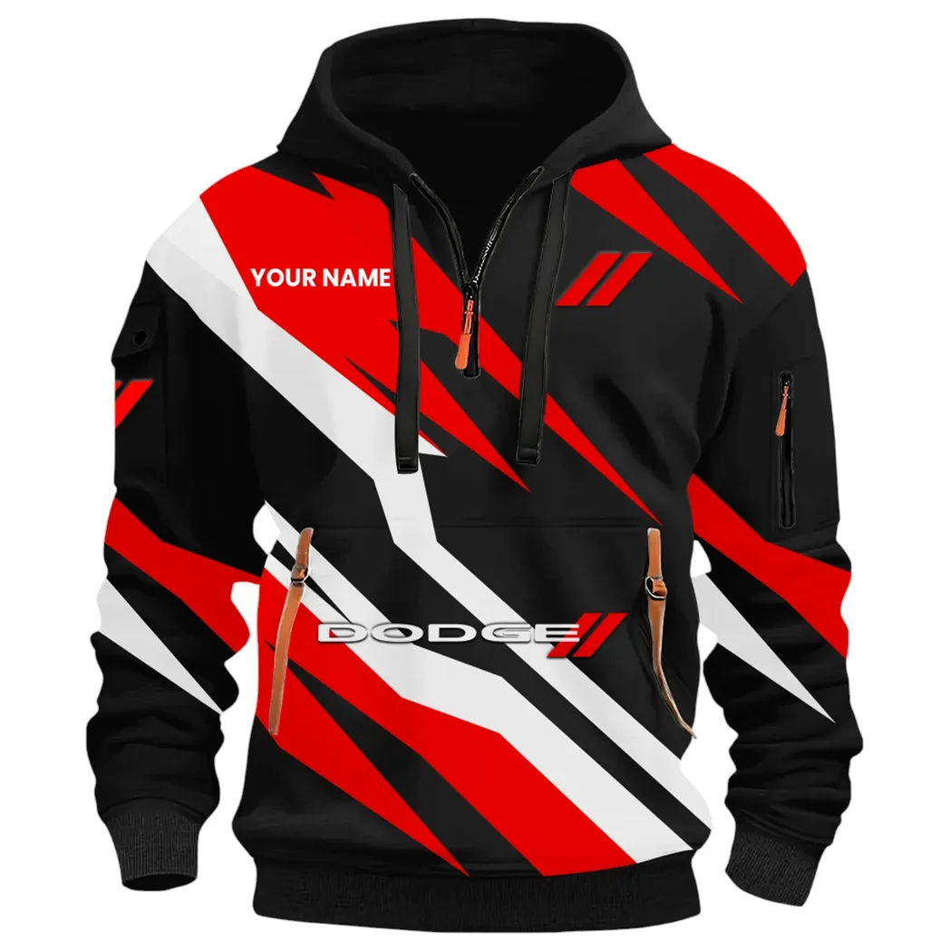 Performance Vehicle Hoodie Half Zip 3D Print, Comfortable Daily Hoodie CAR514100925083 - Image 2