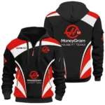 Racing Car Hoodie Half Zip 3D Print, Lightweight & Casual Comfort Hoodie CAR514100925090