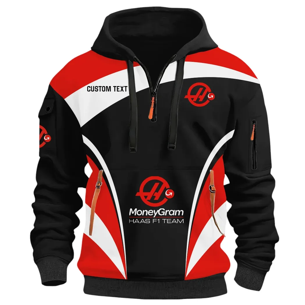 Racing Car Hoodie Half Zip 3D Print, Lightweight & Casual Comfort Hoodie CAR514100925090 - Image 2